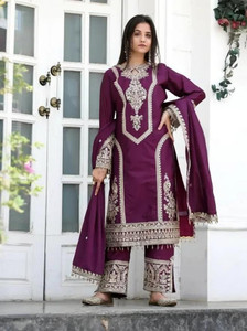 HOUSE OF COMMON Self Design Kurta, Trouser/Pant & Dupatta Set