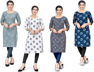 AK Fashion Women Printed A-line Kurta