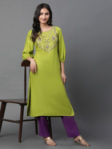 Aurelia Women Solid Straight Kurta