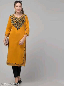 SwalihaFashion Women Embroidered A-line Kurta