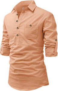 Navkanj Men Solid A-line Kurta