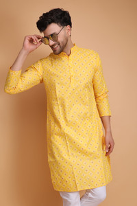 DARKCHILL Men Printed Straight Kurta