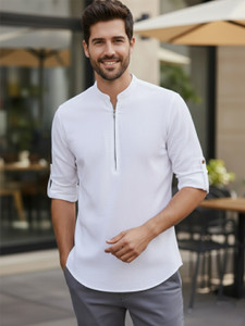 Vida Loca Men Solid A-line Kurta
