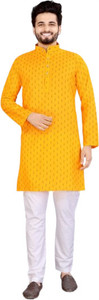 PROFISOL Men Printed Straight Kurta