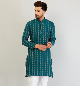 AEW DESIGNS Men Striped Straight Kurta