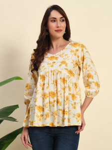 Sa Rasa Women Printed Flared Kurta