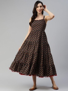 Dress21 Women Self Design Gown Kurta