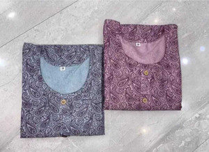 ZEEFAB Women Floral Print A-line Kurta