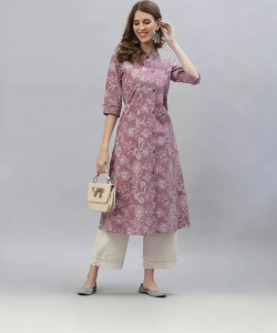 Jai Kurties Women Floral Print A-line Kurta