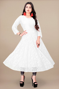 vidya fashion mart Women Self Design Anarkali Kurta