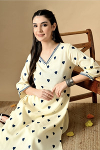 HYTEN Women Multicolor Printed Straight Kurta - Image 6