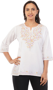 NewRKCollection Women Embroidered Straight Kurta