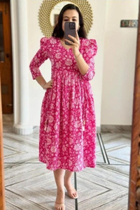 N K Fashions Women Printed Anarkali Kurta