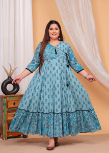 Wilshire Women Printed Anarkali Kurta