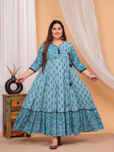 Wilshire Women Printed Anarkali Kurta