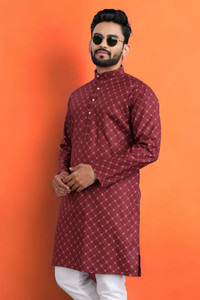 SOPANI Men Solid Straight Kurta