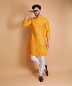 DARKCHILL Men Printed Straight Kurta