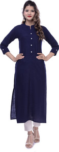 Espilit Women Solid Straight Kurta