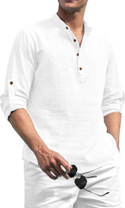 UNIFAV Men Solid Straight Kurta