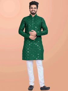 shreeram Men Embellished Straight Kurta