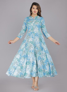 aadi Women Floral Print Anarkali Kurta