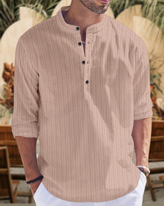 Nofilter Men Beige Straight Kurta - Image 4
