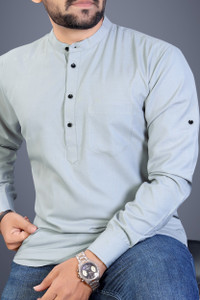 SOPANI Men Solid Straight Kurta