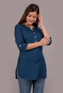 REHAN Women Solid Straight Kurta