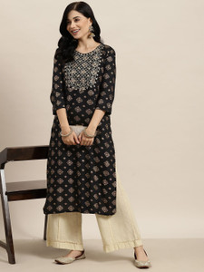Deepyog Women Printed Straight Kurta