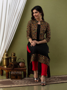 Zyla Women Printed Straight Kurta