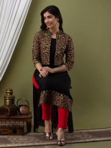 Zyla Women Printed Straight Kurta
