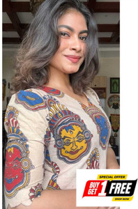 KALAMKARI SOUTH Women Printed, Tribal, Abstract Straight Kurta