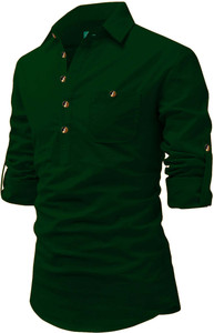 VIMASUTI Men Solid A-line Kurta