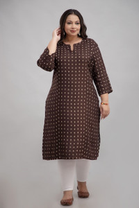 F P Collection Women Striped Straight Kurta
