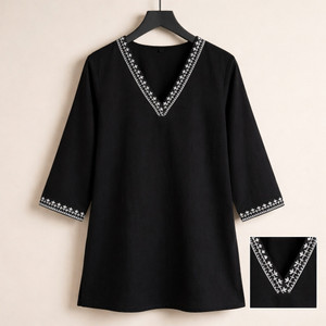 Zainabcreations Women Embroidered A-line Kurta