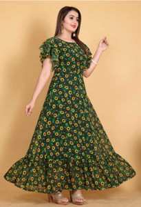 Maheshvar Women Printed Anarkali Kurta