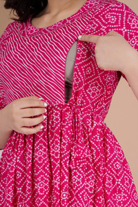 BHATRAS Women Printed Anarkali Kurta