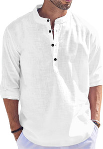 LIRMO Men Solid Straight Kurta