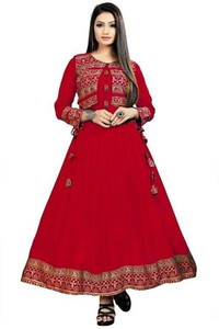 K P Fashion Women Printed Anarkali Kurta