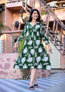 Dhibha Women Printed A-line Kurta