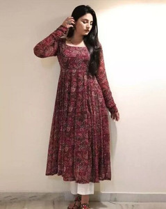 QUICK FEB Women Printed Anarkali Kurta