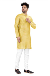 PARALLEL TIMES Men Solid Straight Kurta