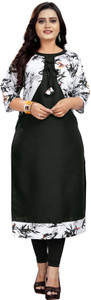 S K Enterprise Women Printed Straight Kurta