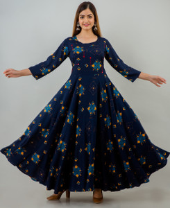 RopaDeModa Women Printed Anarkali Kurta