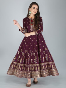 Aj Art Women Printed Anarkali Kurta