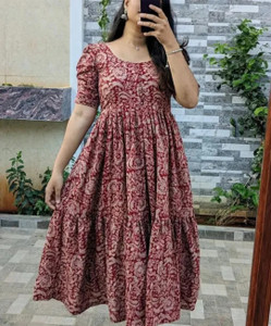Varada Industry Women Kalamkari Anarkali Kurta