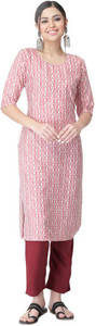 EthnicBasket Women Printed Straight Kurta
