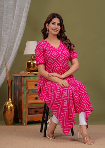 Laxmi Fab Tex Women Printed Flared Kurta