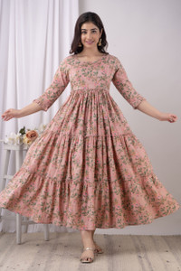 VARICOS Women Printed Anarkali Kurta