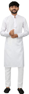 Colorbenz Men Solid Straight Kurta